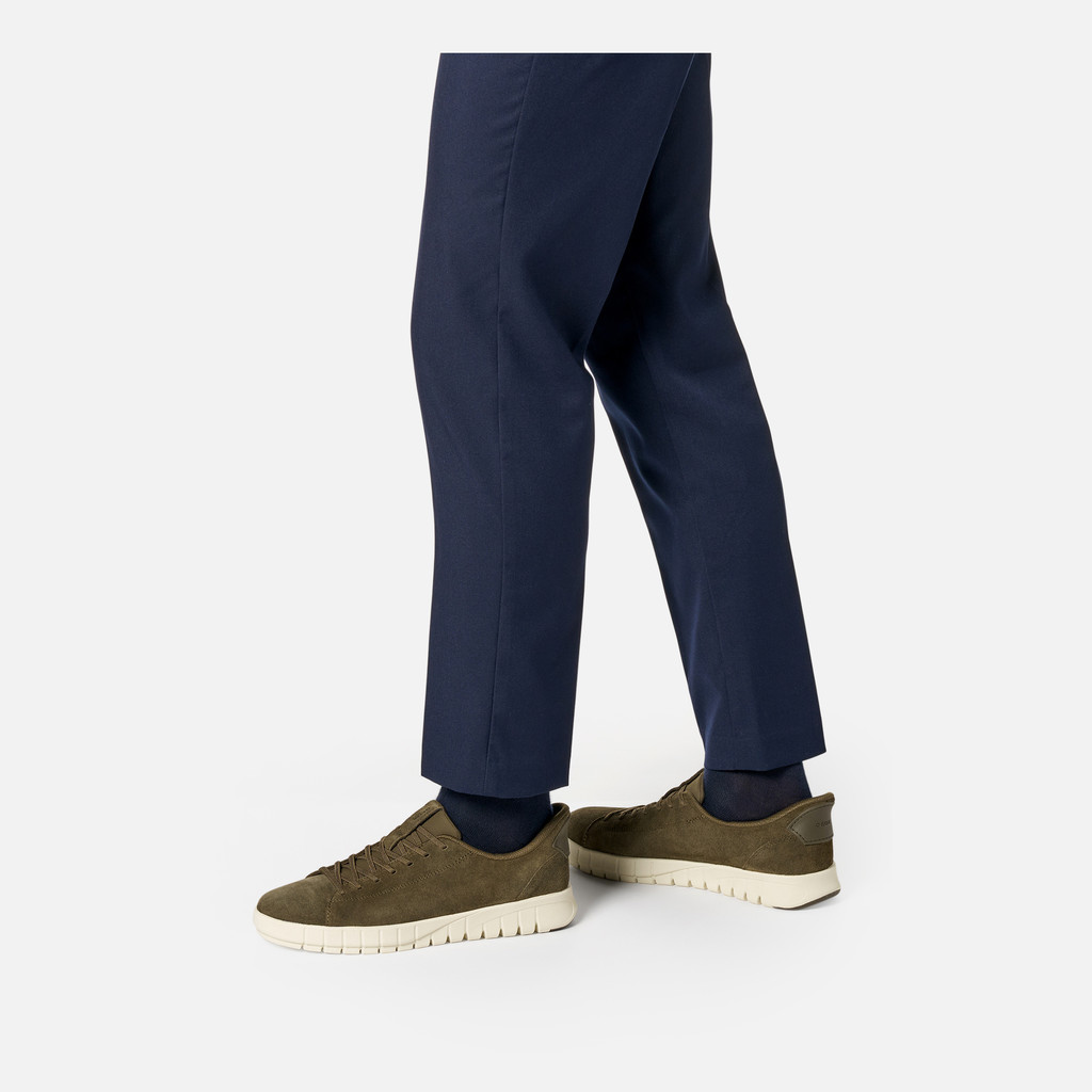 Slip in sneakers FLEXTRIDE PLUS MAN Military - image number 2 | GEOX