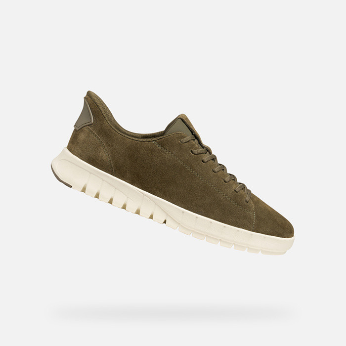 Baskets basse FLEXTRIDE PLUS HOMME Vert militaire | GEOX