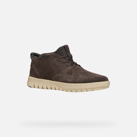 Slip-on shoes FLEXTRIDE PLUS MAN Chocolate - image number 3 | GEOX