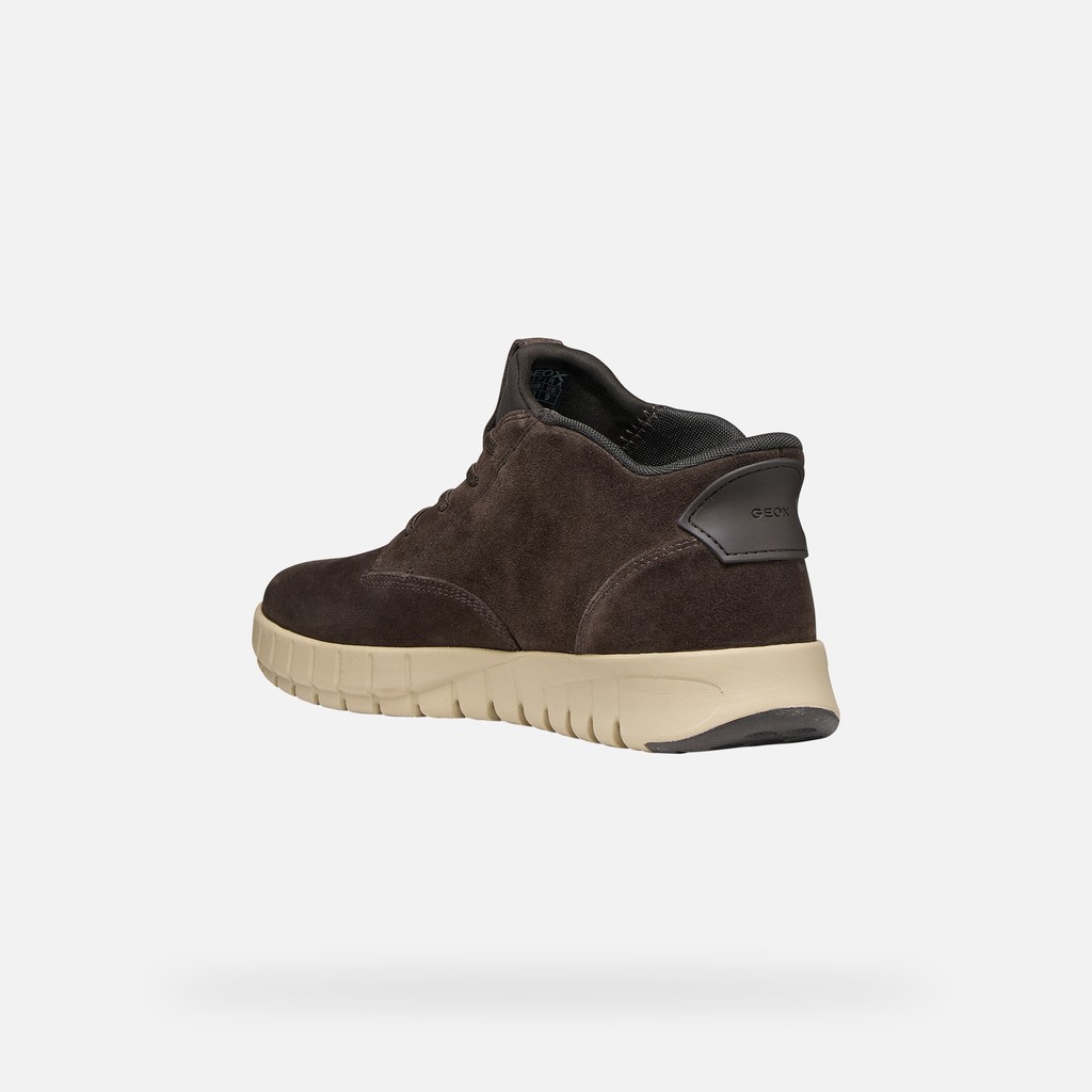 Slip-on shoes FLEXTRIDE PLUS MAN Chocolate - image number 4 | GEOX