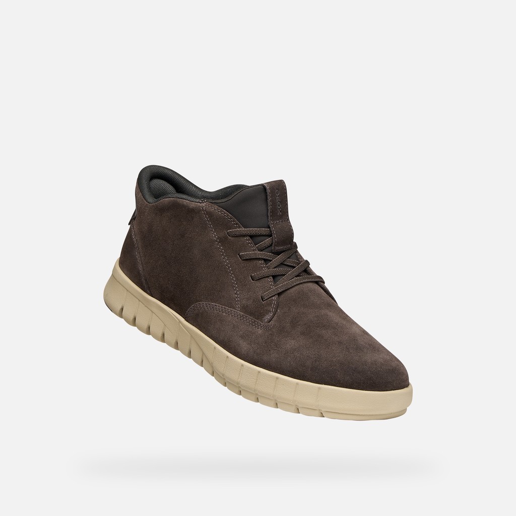 Slip-on shoes FLEXTRIDE PLUS MAN Chocolate - image number 5 | GEOX