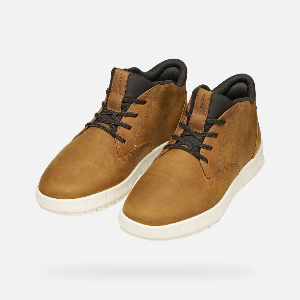 Slip in ankle boots FLEXTRIDE PLUS MAN Light Brown - image number 8 | GEOX