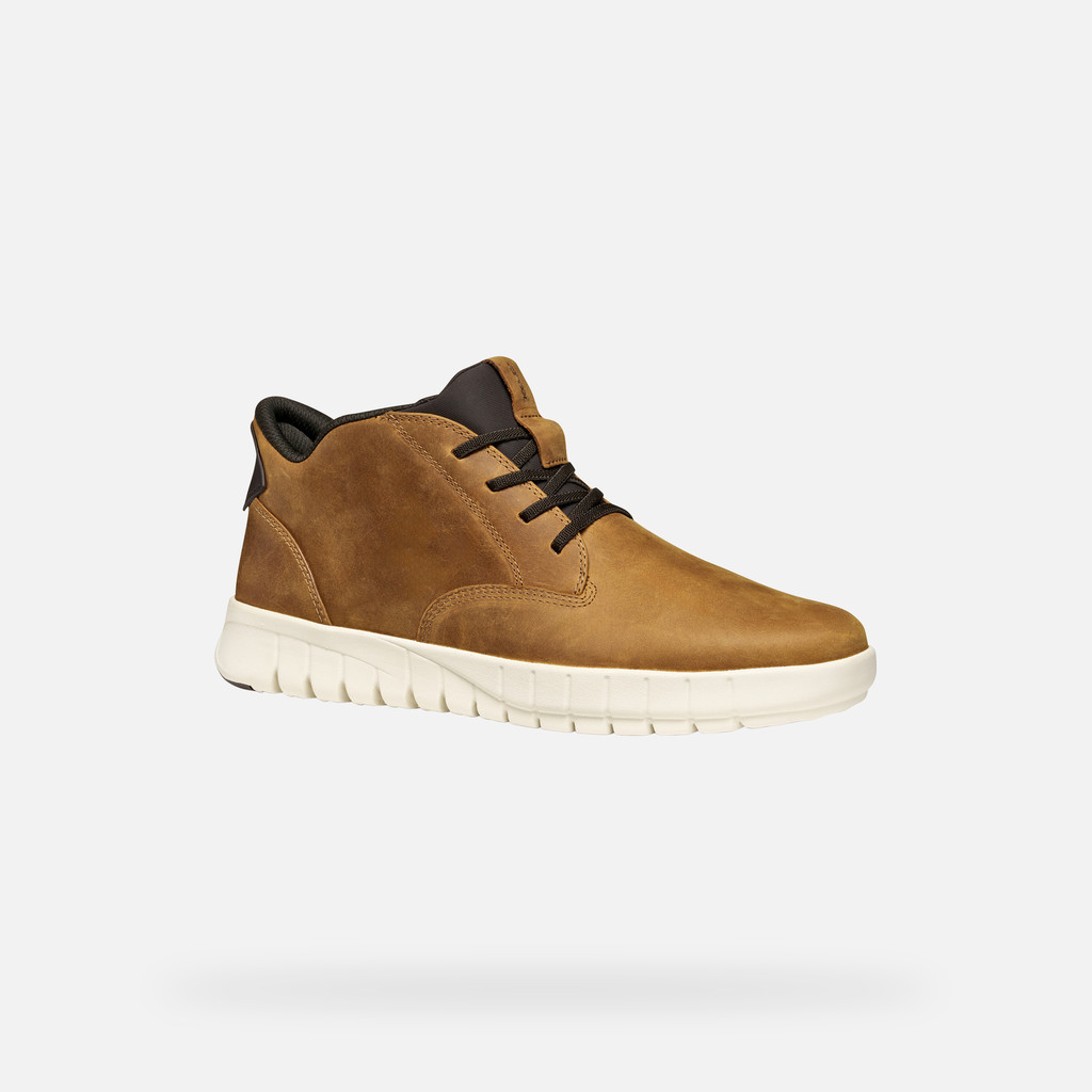 Mid calf boots FLEXTRIDE PLUS MAN Light Brown - image number 2 | GEOX