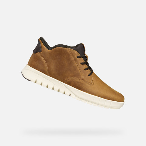 Mid calf boots FLEXTRIDE PLUS MAN Light Brown - image number 0 | GEOX