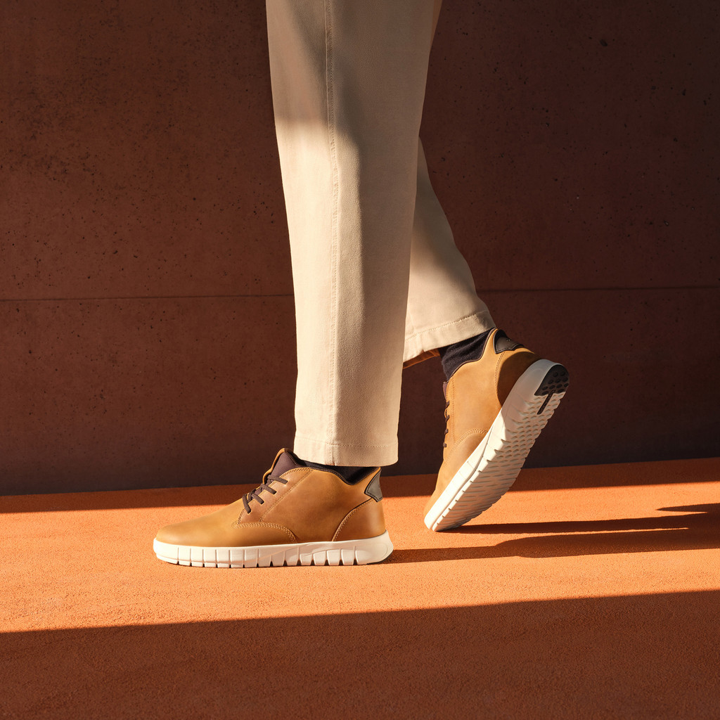 Slip in ankle boots FLEXTRIDE PLUS MAN Light Brown - image number 9 | GEOX