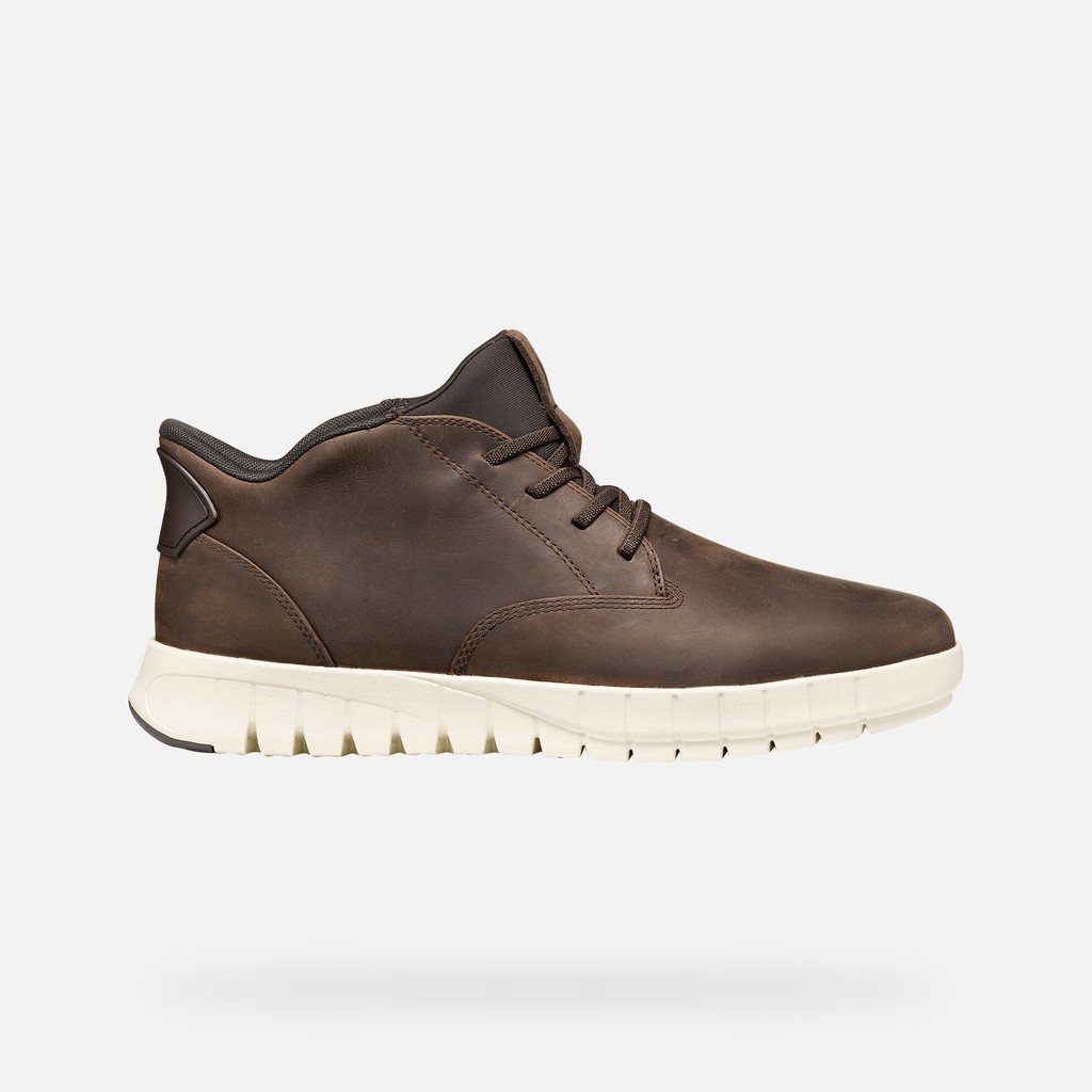 Slip-on shoes FLEXTRIDE PLUS MAN Coffee - image number 1 | GEOX