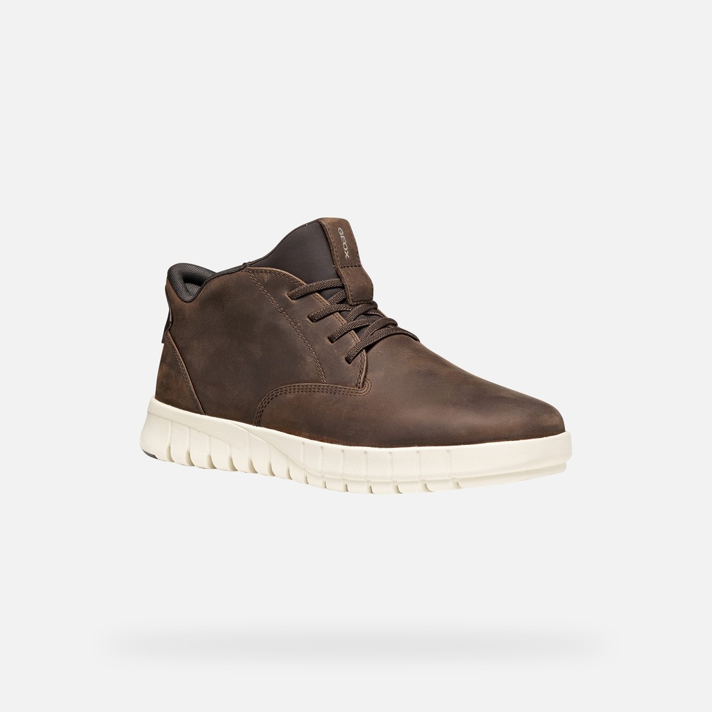 Slip-on shoes FLEXTRIDE PLUS MAN Coffee - image number 2 | GEOX