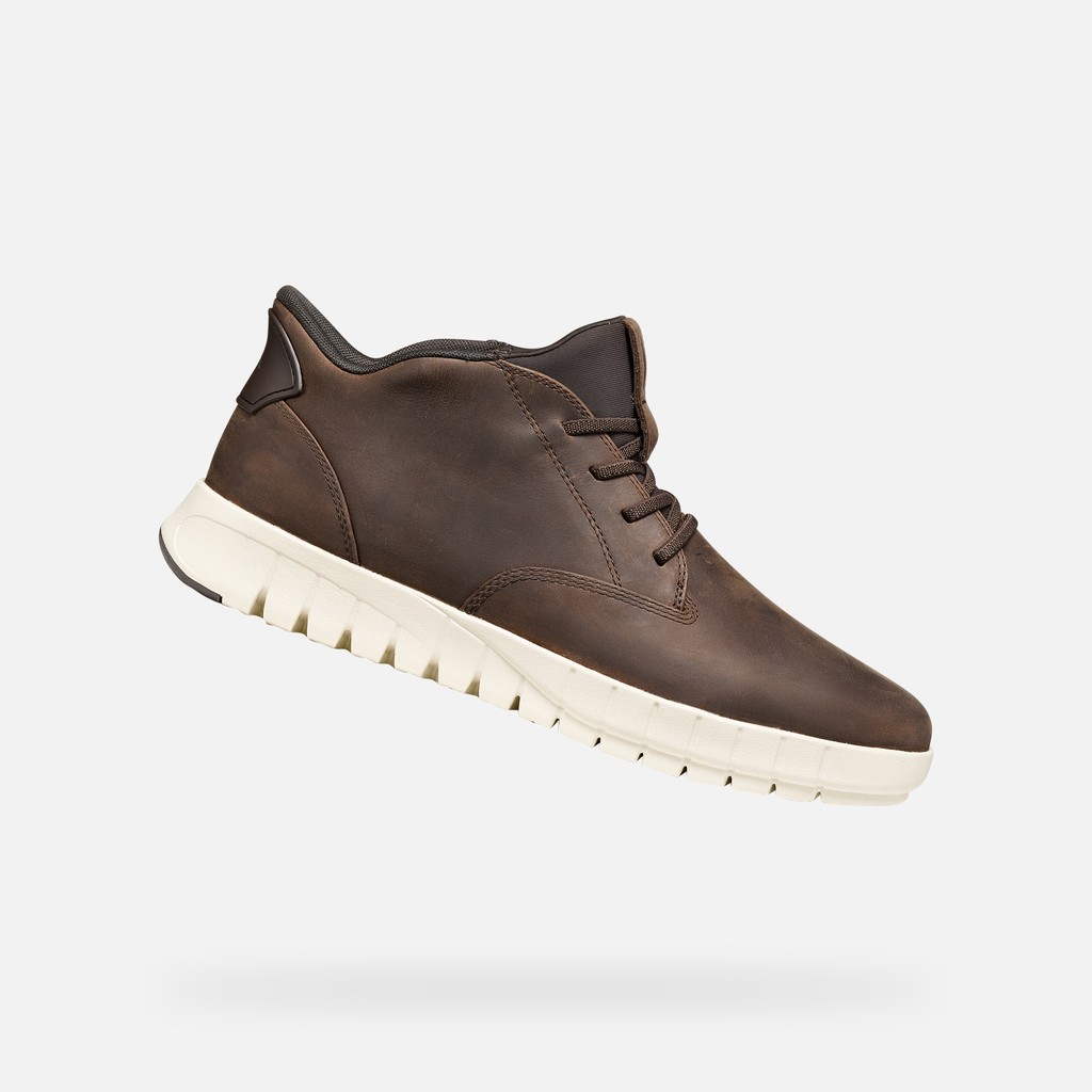 Slip-on shoes FLEXTRIDE PLUS MAN Coffee - image number 0 | GEOX