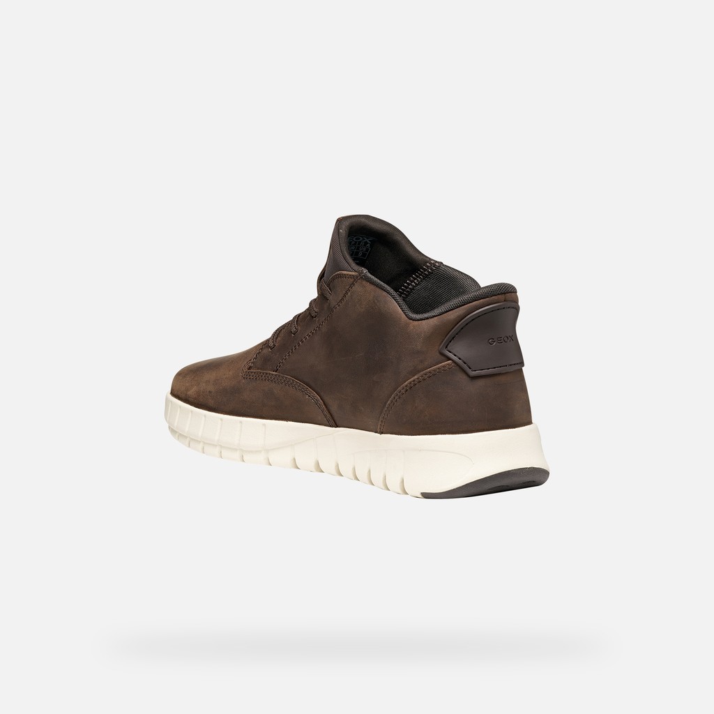 Slip-on shoes FLEXTRIDE PLUS MAN Coffee - image number 3 | GEOX