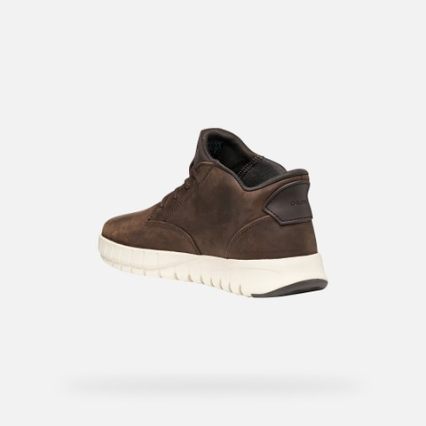 Slip-on shoes FLEXTRIDE PLUS MAN Coffee - image number 3 | GEOX