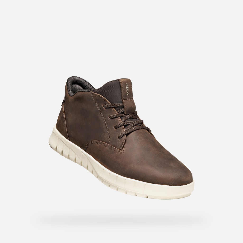 Slip-on shoes FLEXTRIDE PLUS MAN Coffee - image number 4 | GEOX