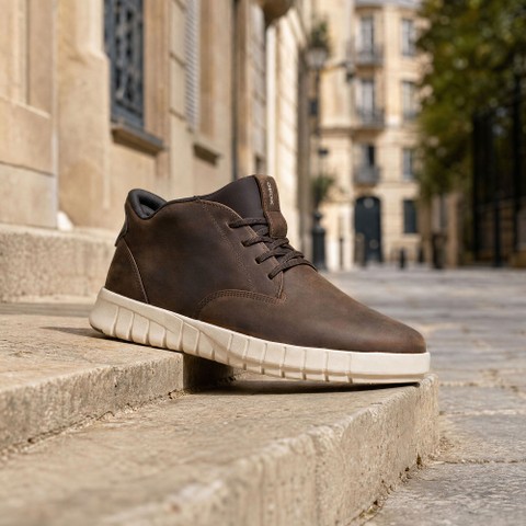 Slip-on shoes FLEXTRIDE PLUS MAN Coffee - image number 1 | GEOX