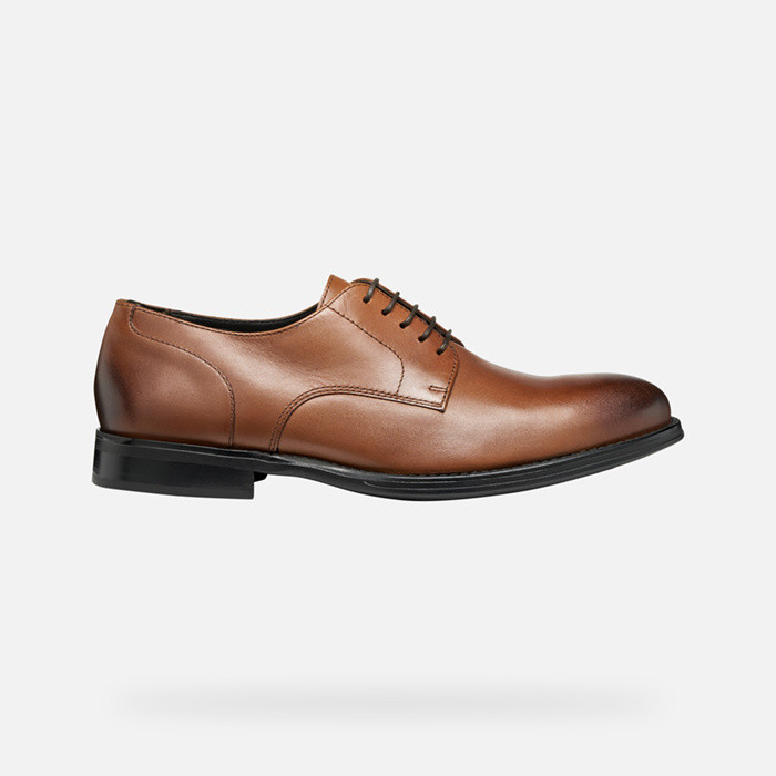 Leather shoes BARBERIGO MAN Cognac | GEOX