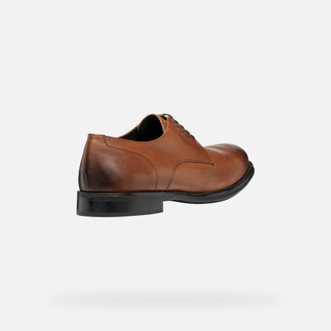 Leather shoes BARBERIGO MAN Cognac - image number 4 | GEOX