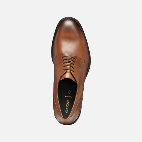 Leather shoes BARBERIGO MAN Cognac - image number 5 | GEOX