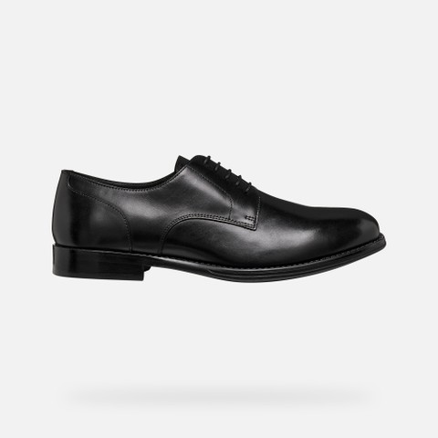 Chaussures en cuir BARBERIGO HOMME Noir - image number 1 | GEOX
