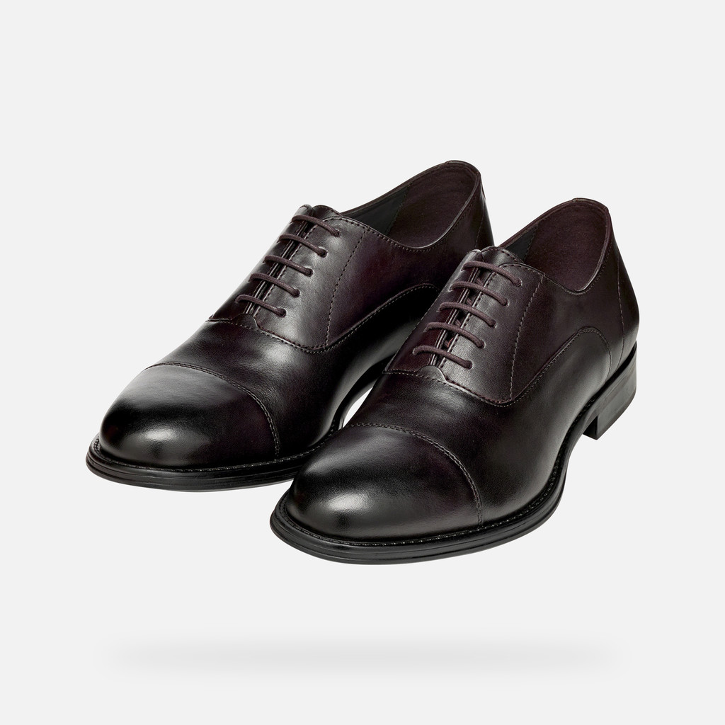 Leather shoes BARBERIGO MAN Coffee - image number 8 | GEOX