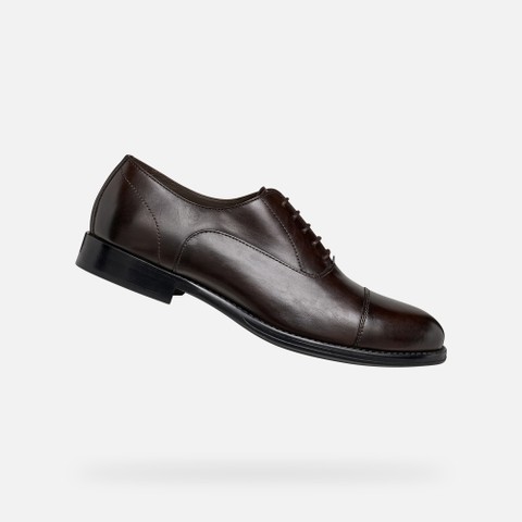 Leather shoes BARBERIGO MAN Coffee | GEOX
