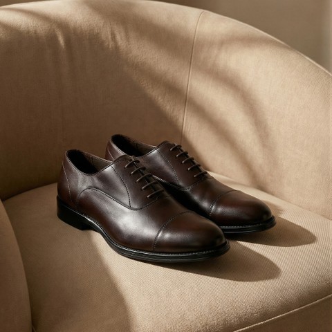 Scarpe in pelle BARBERIGO UOMO Testa di moro - image number 1 | GEOX