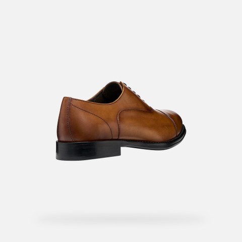 Leather shoes BARBERIGO MAN Cognac - image number 4 | GEOX