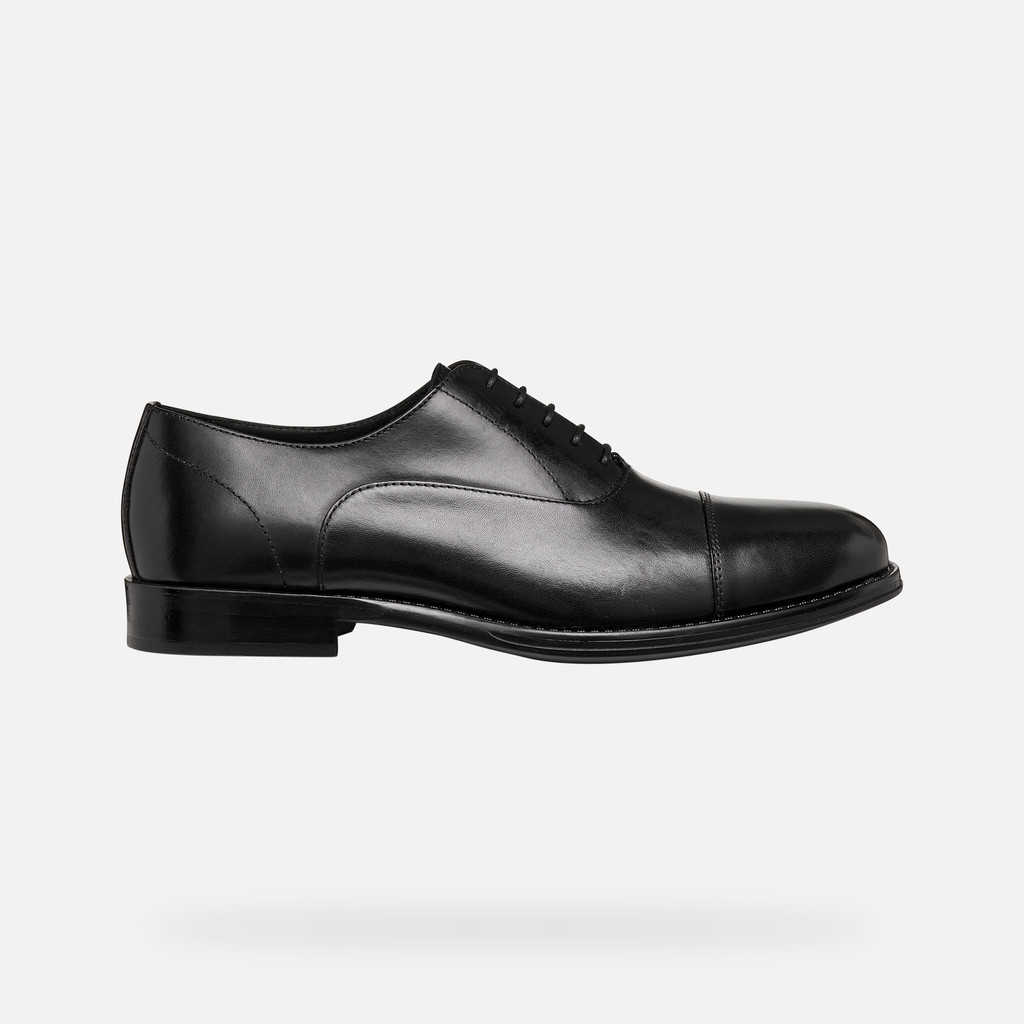 Leather shoes BARBERIGO MAN Black - image number 1 | GEOX