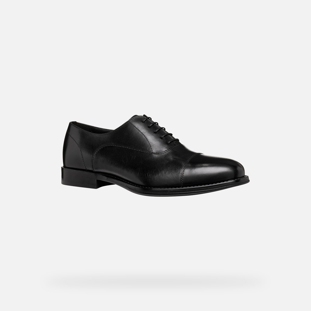Leather shoes BARBERIGO MAN Black - image number 2 | GEOX