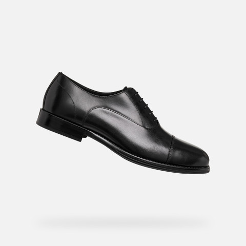 Leather shoes BARBERIGO MAN Black | GEOX