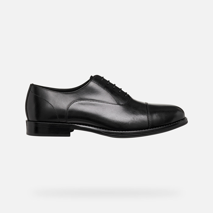 Leather shoes BARBERIGO MAN Black | GEOX