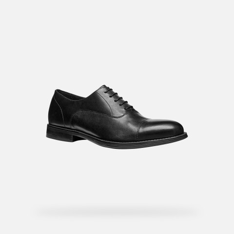 Leather shoes BARBERIGO MAN Black - image number 2 | GEOX