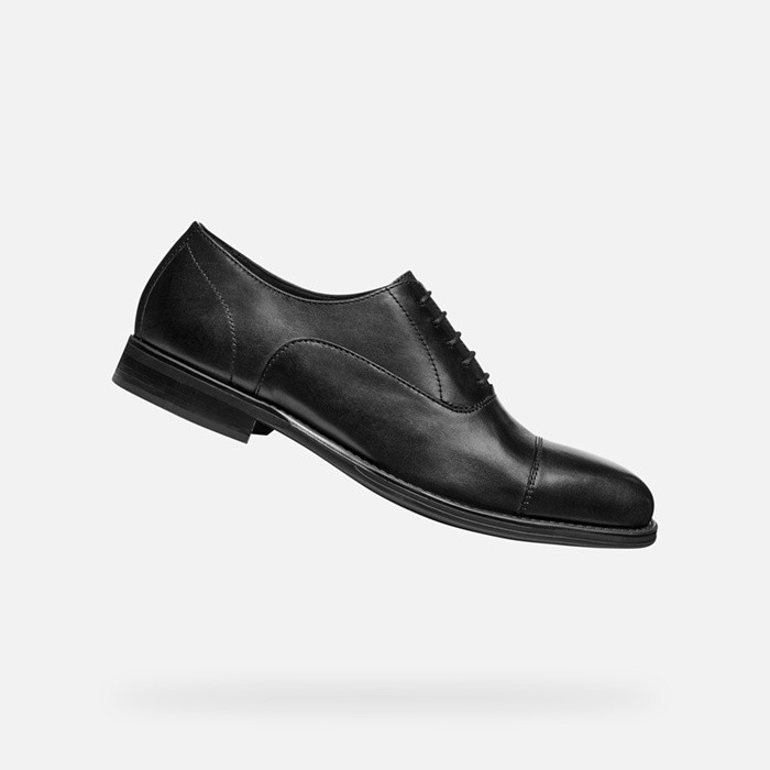 Lederschuhe BARBERIGO HERR Schwarz | GEOX