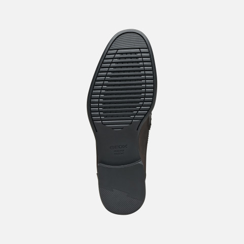 Leather loafers BARBERIGO MAN Coffee - image number 6 | GEOX