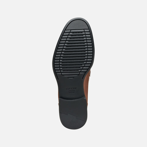 Leather loafers BARBERIGO MAN Cognac - image number 6 | GEOX