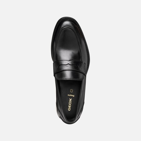 Leather loafers BARBERIGO MAN Black - image number 5 | GEOX