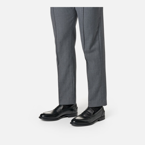 Leather loafers BARBERIGO MAN Black - image number 2 | GEOX