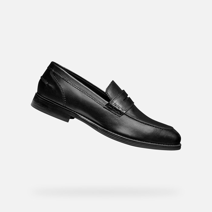 Ledermokassins BARBERIGO HERR Schwarz | GEOX