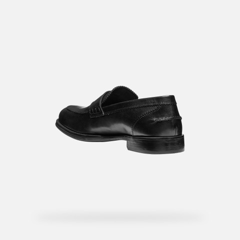 Leather loafers BARBERIGO MAN Black - image number 3 | GEOX