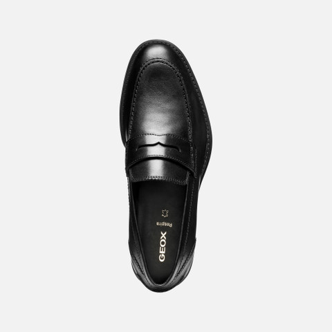 Leather loafers BARBERIGO MAN Black - image number 5 | GEOX