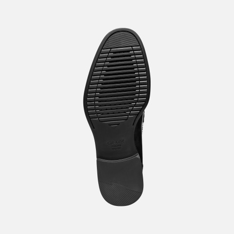 Leather loafers BARBERIGO MAN Black - image number 6 | GEOX