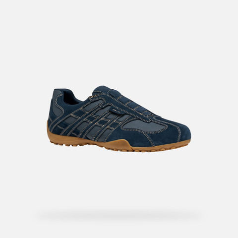 Laceless sneakers SNAKE ORIGINAL MAN Navy - image number 2 | GEOX