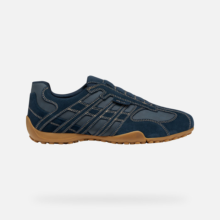 Laceless sneakers SNAKE ORIGINAL MAN Navy | GEOX
