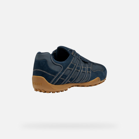 Laceless sneakers SNAKE ORIGINAL MAN Navy - image number 4 | GEOX