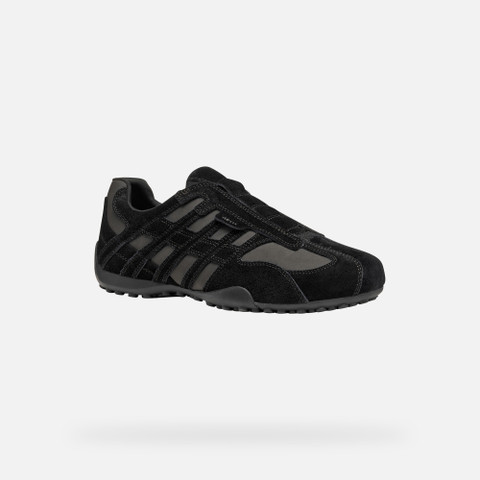 Laceless sneakers SNAKE ORIGINAL MAN Black - image number 2 | GEOX