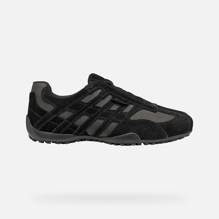 Laceless sneakers SNAKE ORIGINAL MAN Black | GEOX