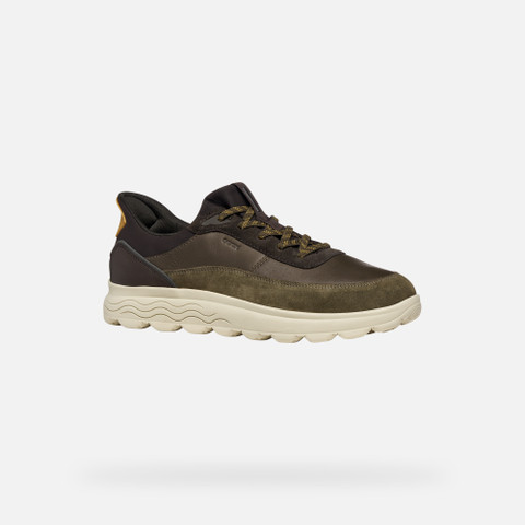 Laceless sneakers SPHERICA PLUS MAN Military/Coffee - image number 2 | GEOX