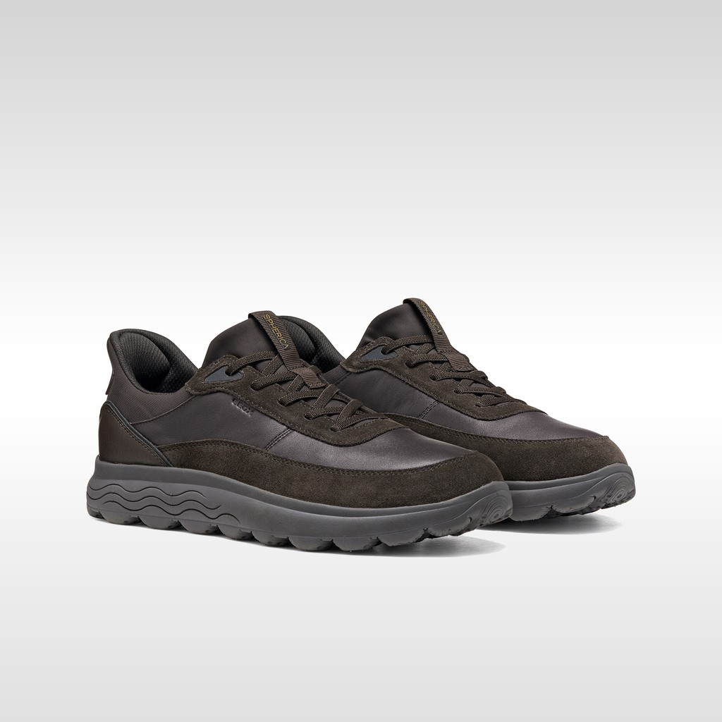 Slip-on shoes SPHERICA PLUS MAN Dark Brown - image number 1 | GEOX