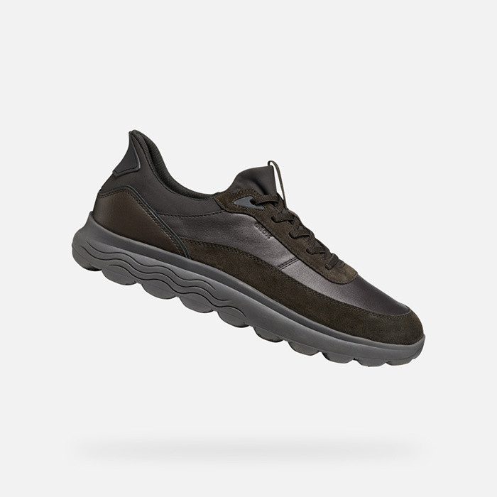 Laceless sneakers SPHERICA PLUS MAN Dark Brown | GEOX