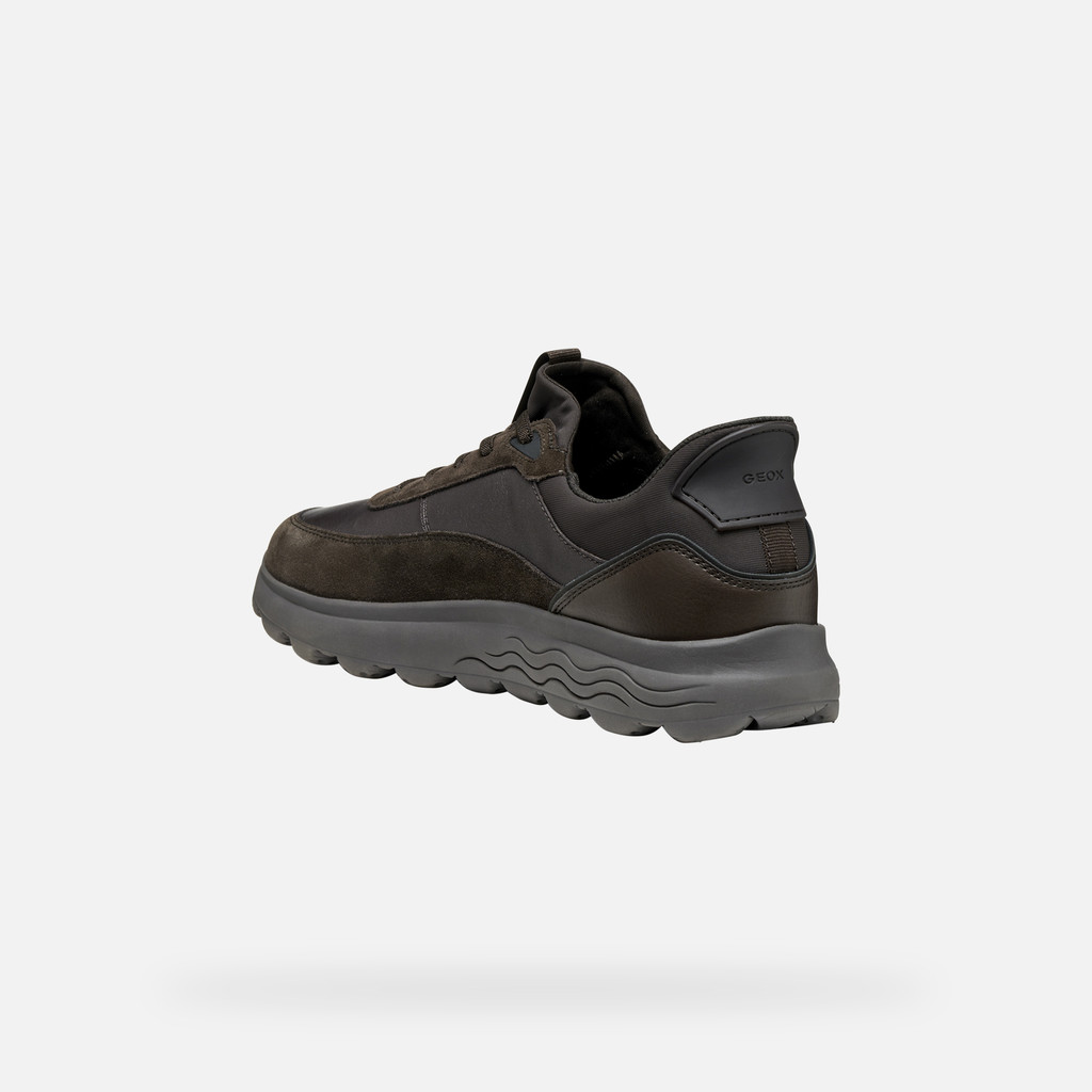 Laceless sneakers SPHERICA PLUS MAN Dark Brown - image number 3 | GEOX