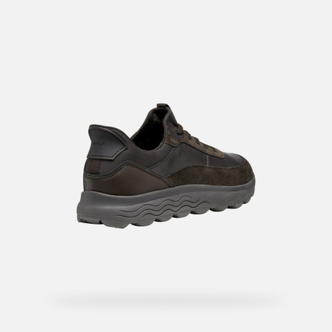 Laceless sneakers SPHERICA PLUS MAN Dark Brown - image number 4 | GEOX