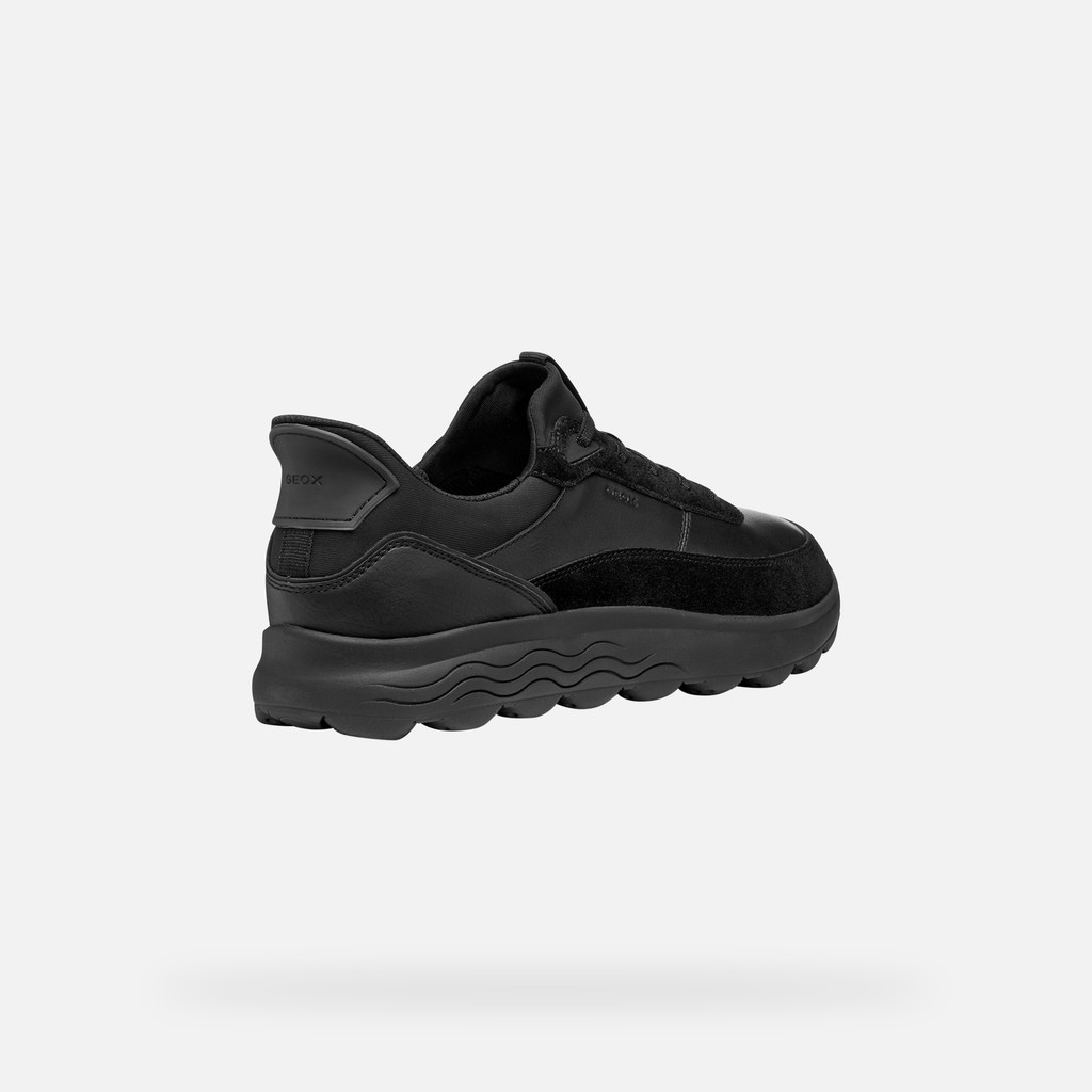 Laceless sneakers SPHERICA PLUS MAN Black - image number 4 | GEOX