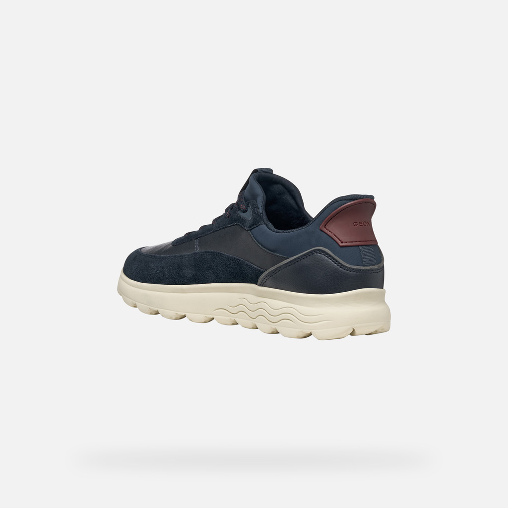 Laceless sneakers SPHERICA PLUS MAN Navy/Dark Avio - image number 3 | GEOX